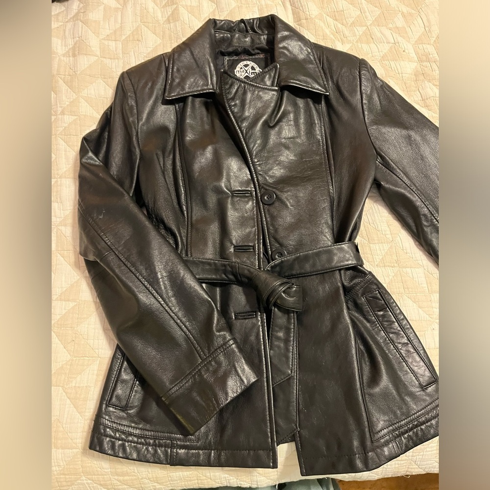 Wilson’s Leather x Maxima Black Genuine Leather Jacket